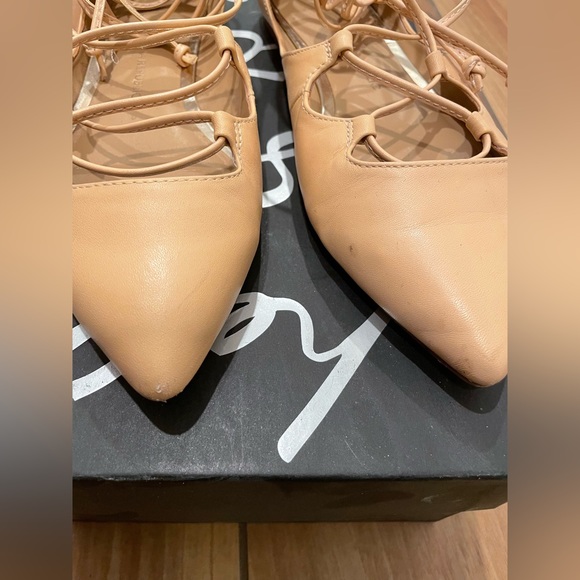 Banana Republic Women’s pointed toe ballerina flats with ankle straps - Picture 5 of 7